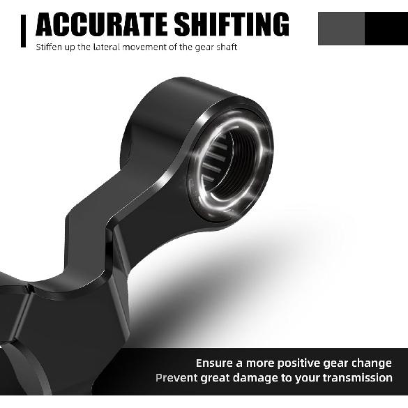 NICECNC Black Shift Stabilizer Gear Shift Support Compatible with Yamaha Tenere 700/XTZ700 2019-2024,Tenere 700 Rally Edition 2020-2024,Tenere 700