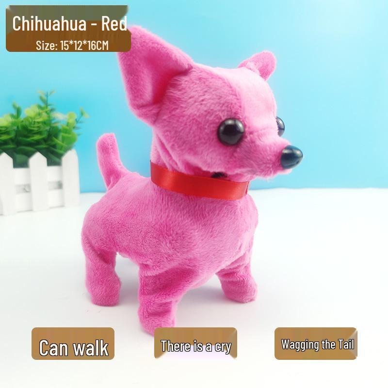 Interactive Walking Barking Plush Puppy Toy for Early Education