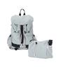 Viamonoh Truvi Rucksack + Crossbody Bag Set (Mint Gray)