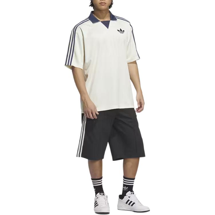 adidas Polo Manica Corta con Logo Originals Magliette Uomo Bianco KB5435