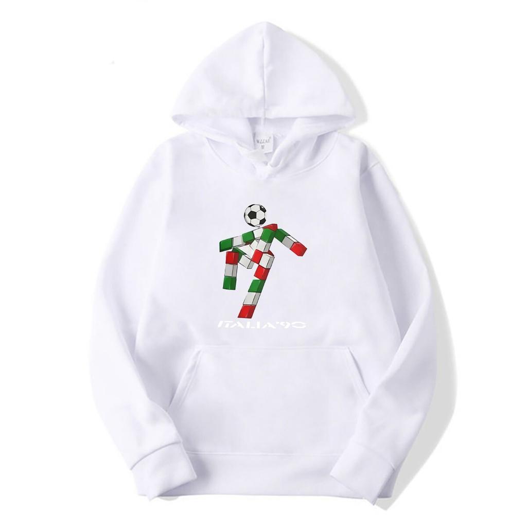 Italien 90 1990 Italienische Fußball-Welt Anime Herren Oversized Hoodies Popi Vintage Billige Waren Taschen-Hoodies Anpassbar