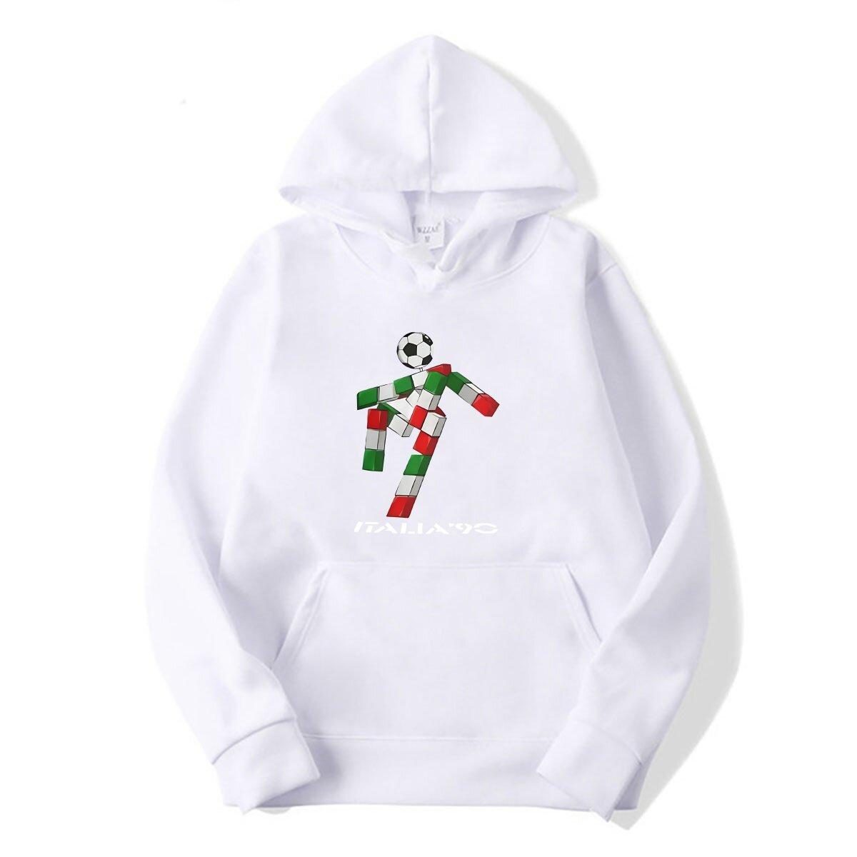 

Italy 90 1990 Italian Football World Anime Men s Oversized hoodies Popi vintage cheap goods pocket hoodies customizable S