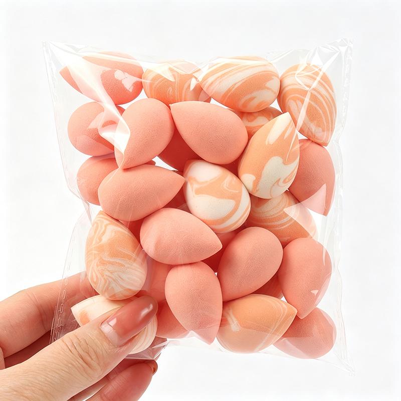 30/40Pcs Mini Makeup Sponges, Expand When Exposed To Water, Can Be Used Both Wet And Dry, Suitable For All Skin Types