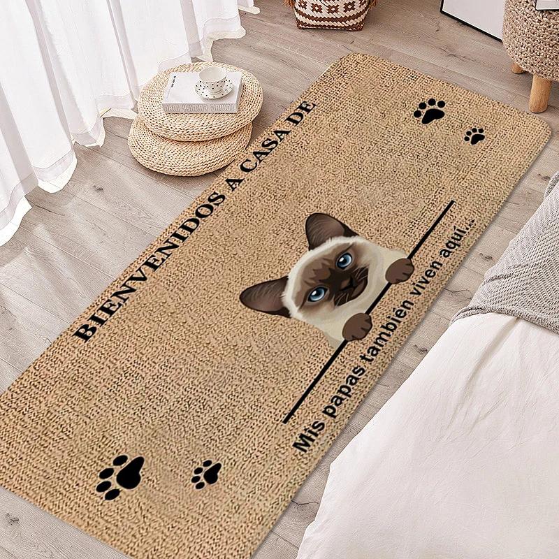 Carpet for Bedroom Lovely Pet Foot Mat Cat Dog Entrance Doormat Living Room Hallway Bathroom Rug Kitchen Accessories