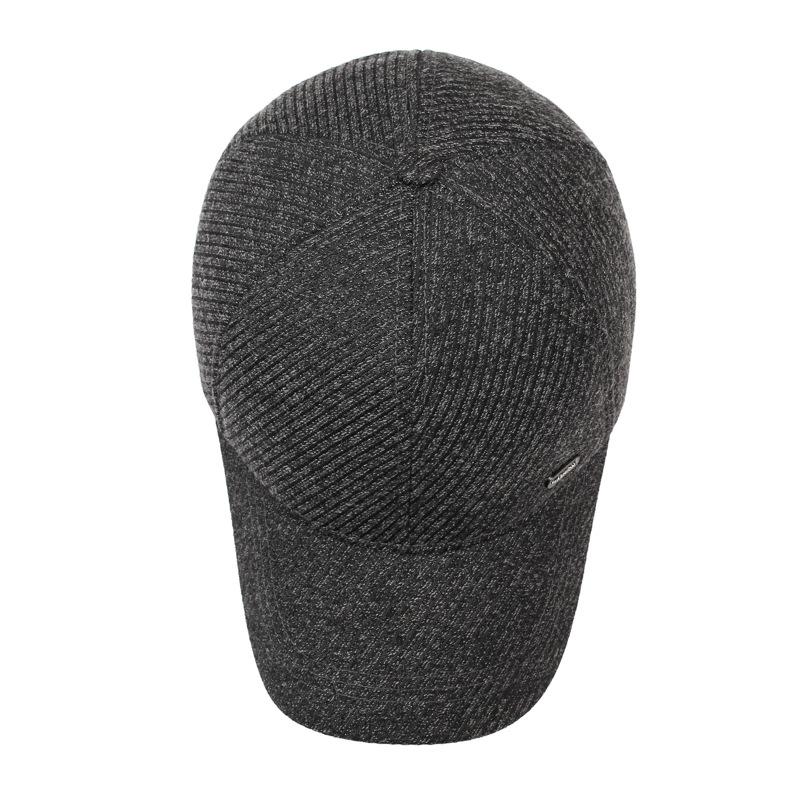 Autumn Winter Men's Warm Cap Middle-Aged Winter Baseball Cap Outdoor Velvet Thick Cotton Cap