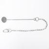 Stainless Steel Vegetable Holder Feeders Hanging Type Adjustable Chain for Poultry Enrichment and Cage Bird Activity HX6C