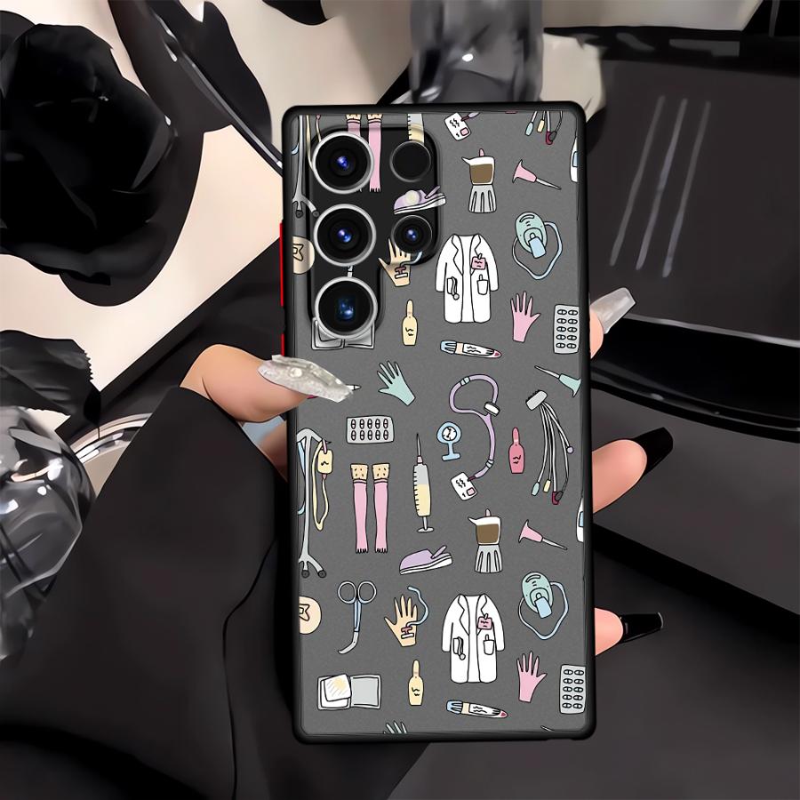 Cool Nurse Medicine Funda Back Phone Cover Case for Samsung Galaxy S22 S23 FE S25 Ultra S26 S24 Plus S20 FE Note 20 Ultra 10+