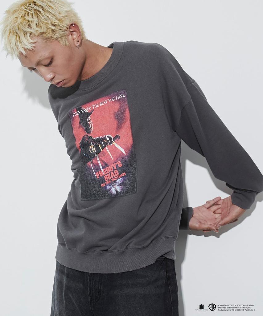 WEGO A Nightmare On Elm Street Pullover Custom Loose Big Street Size Sumikuro Sweatshirt, Unisex, Order, Fit, Size, Style, Gift, Present, Fall/Winter,