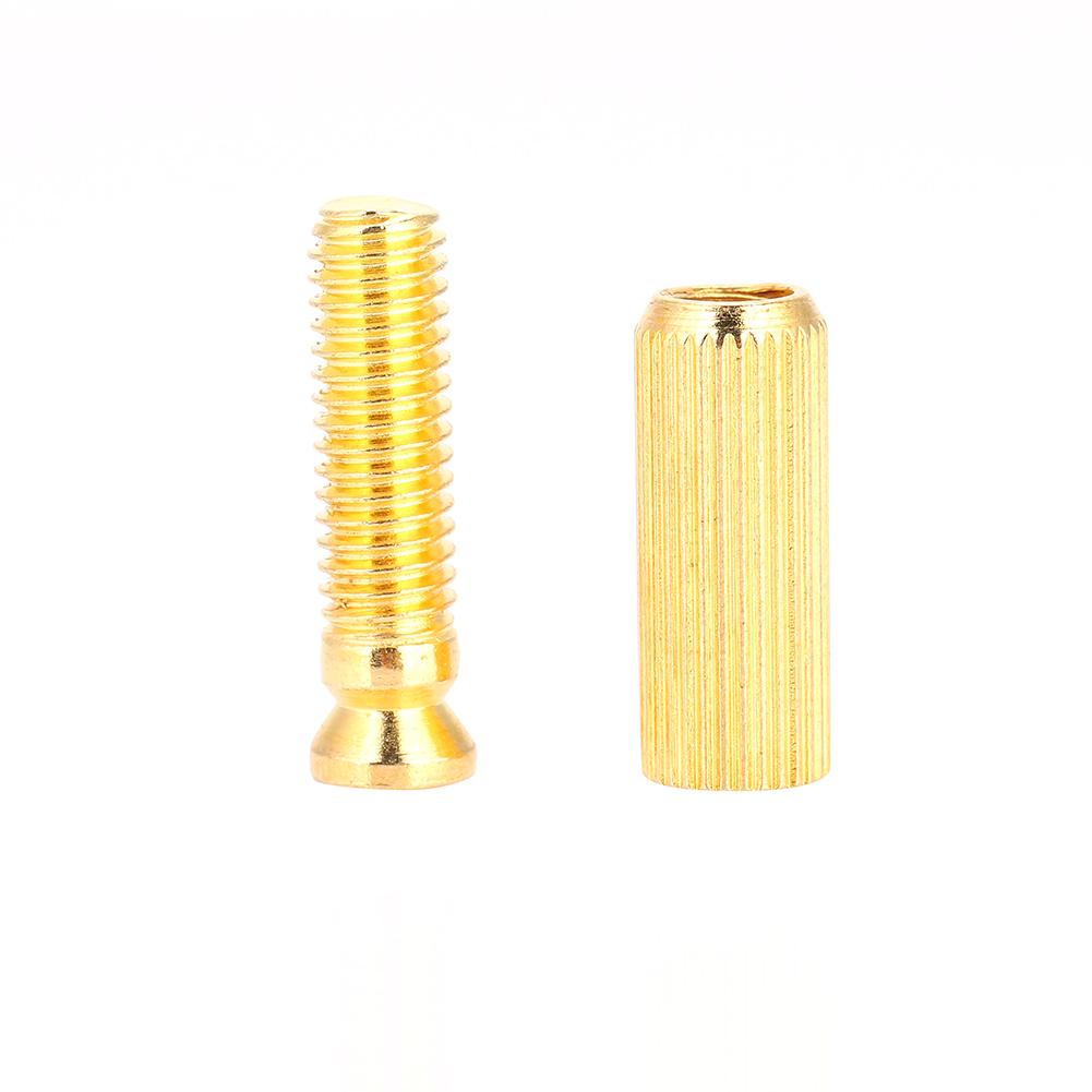 2 Pcs 8mm   Electric Guitar Tremolo Bridge Studs &  s for   (Gold)