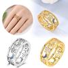 Copper Colors Starry Hollowed-Out Ring Shiny Zircon Copper Colors Jewel Ring Holiday Party Beautiful Jewellery Gift For Women