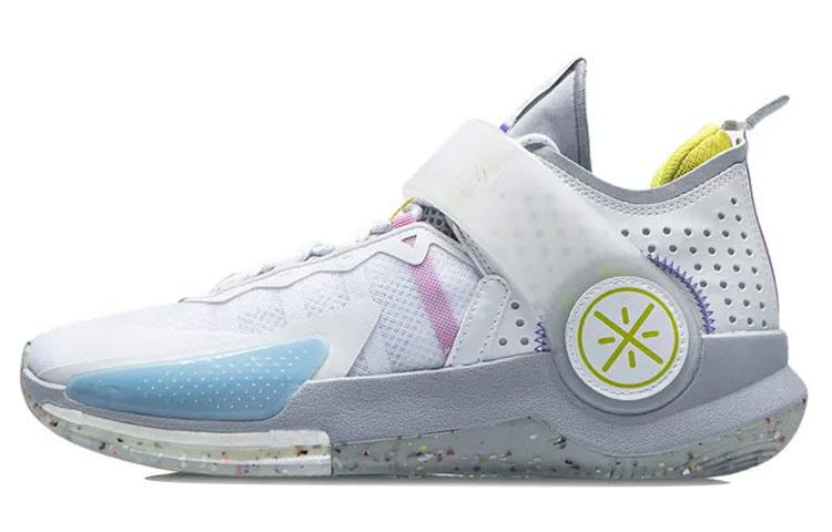 Баскетбольные кроссовки Li Ning Wade Fission 7 Мужские Средние Стандартные Белый/Рассветно-серый ABPR025-2 44