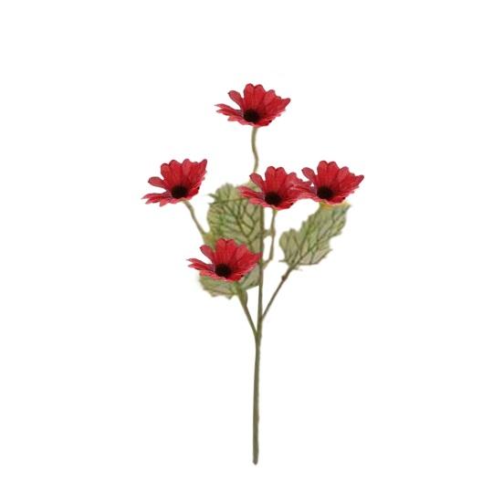 Artificial Flowers 5 Heads Faux Silk Wildflowers with Stems Fake Spring Flower Bouquet for Home Wedding Garden Vase Decor