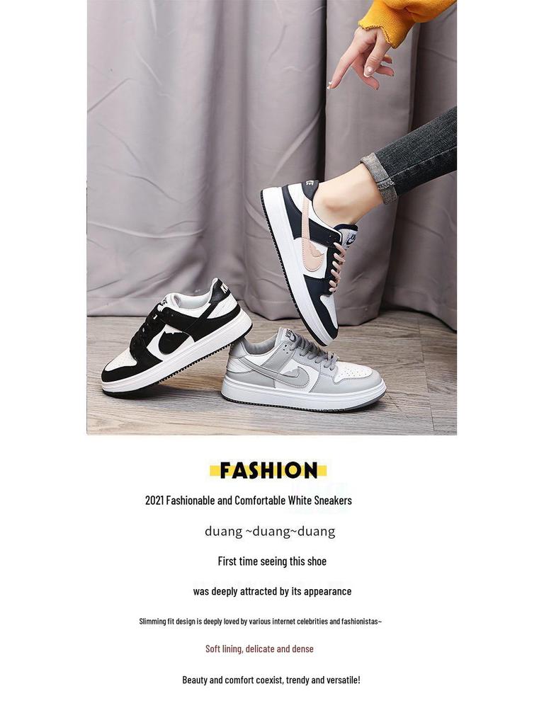 AJ Damen Air Force 1 Sneaker, Reinweiß/Schwarz, Lässige, hochwertige, trendige Sport-Modeschuhe.