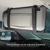 Car Sun Visor Suede Sunglasses Holder Multi-functional Card Holder Storage Pocket Car Interior Glasses Clip Car Accessories
