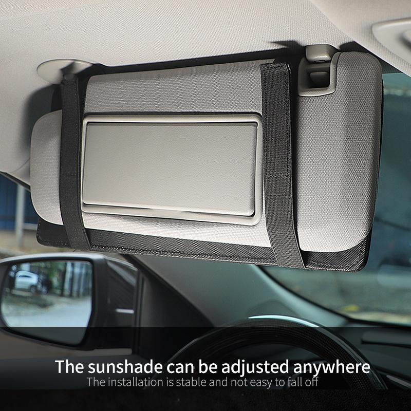 Car Sun Visor Suede Sunglasses Holder Multi-functional Card Holder Storage Pocket Car Interior Glasses Clip Car Accessories