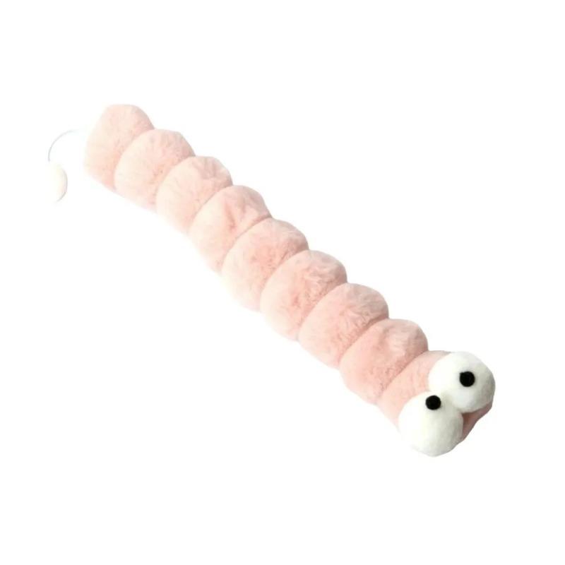 Caterpillar Design Interactive Cat Chew Toys Self-Entertainment Cat Kick Toy Soft Durable Catnip Toy for Boredom Relief