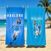 Football Player Erling Haaland Towel Beach Towel Quick Dry Sand Free Bath Towel for Summer Pool Travel Vacation