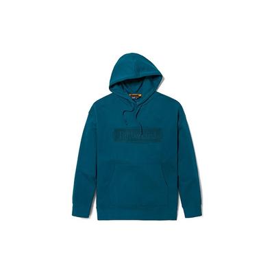 Felpa con cappuccio in maglia stampata con logo a lettera Uomo felpe Blu A2A1F-G94