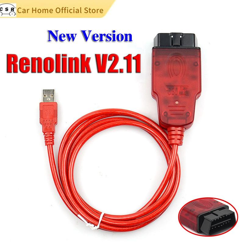 RenOlink Newest Renolink V2.11 for Renault OBD2 ECU Programmer for UCH Matching Air-bag Programming Key Deletion Diagnostic Tool