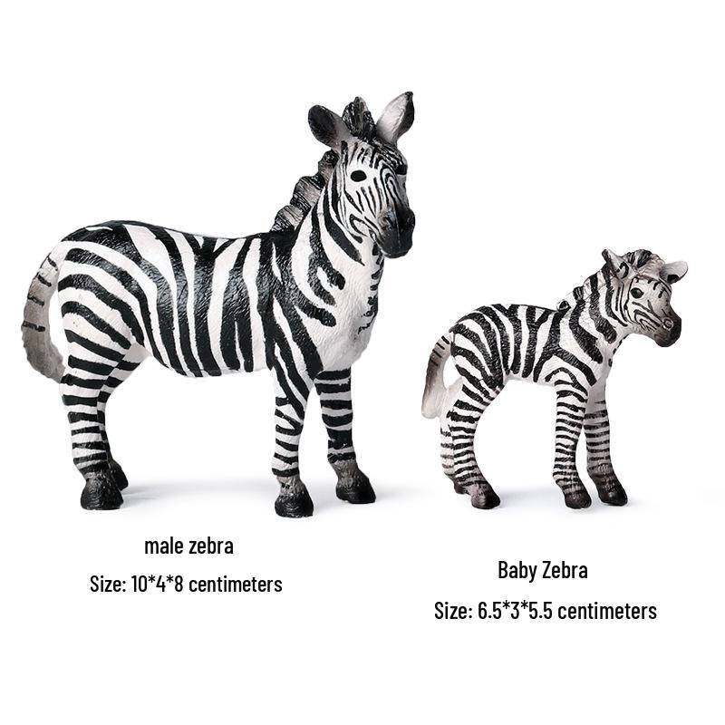 Animal Model Set: Lion, Tiger, Elephant, Panda, Giraffe, Hippo, Rhino, Sheep
