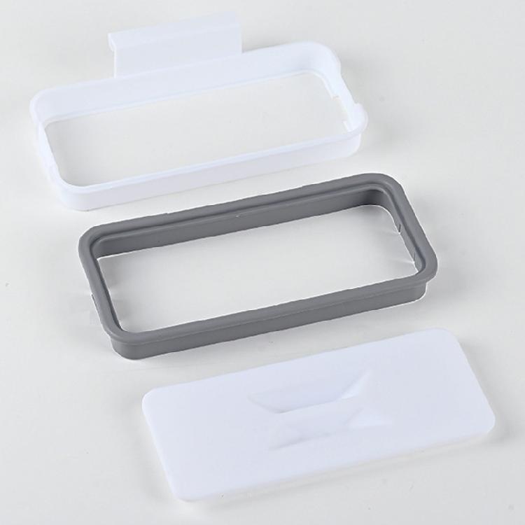 Removable Cabinet Door Garbage Bag Holder With Lid Trash High Strength Plastic Storage Rack For Indoor and Outdoor Use