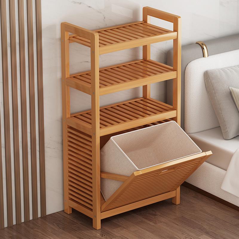 Multi-Layer Floor Storage Rack for Clothes and Bathroom Essentials