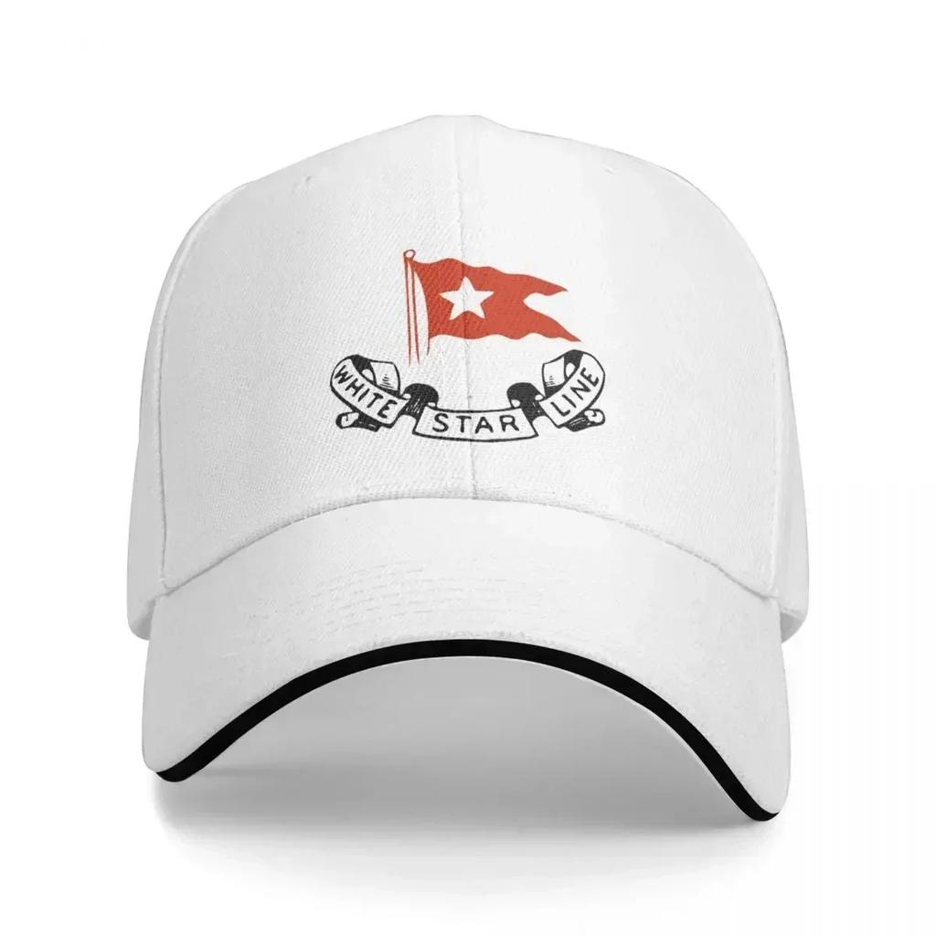 White Star Line Baseball Cap Adjustable Military Cap Unisex Visor Beach Outing Women Unisexs