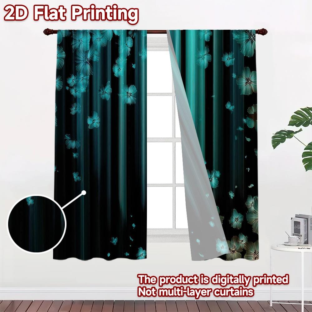 1pc 2D flat Photography Backdrop Scene Backdrop Blue Flowers on Stripes 100% Polyester Festive Backdrops Perfect for Suitable