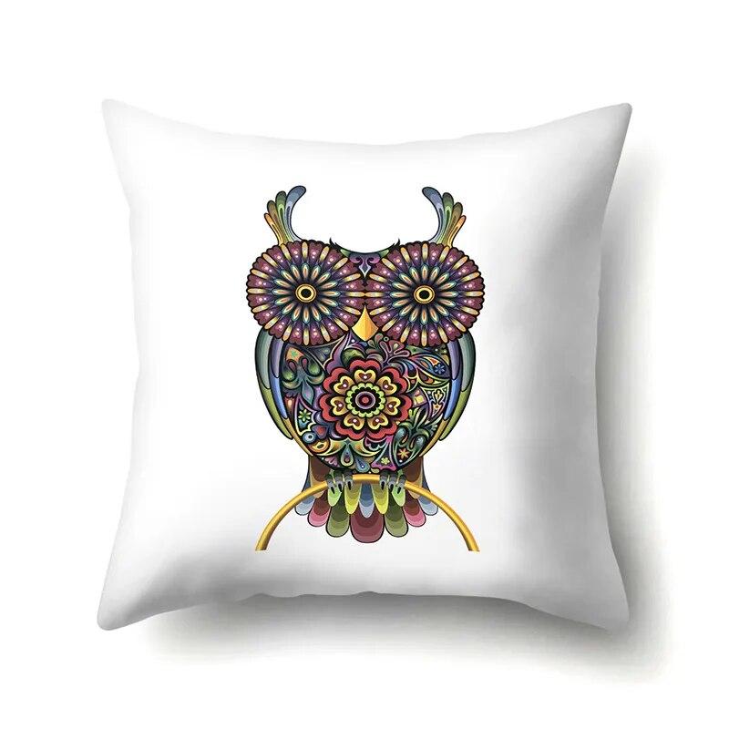 Geometric Pillowcase Cartoon Pattern  Lumbar Pillow Sofa   Cushion