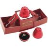 Red Ring Box Rose Shaped Jewelry Gift Box Wedding Ring Case Pop Up Earrings Jewelry Display Case for Valentine's Day, Anniversary Day, Engagement Neck
