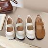 New Style Fashion Women's Flat Shoes Korean Style Mary Jane Ladies' Casual Leather Flat Boat Shoes Loafers Work and Party Wear