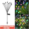 IP65 Waterproof Solar Firefly String Lights Wind Motion 6 LED Solar Firefly Lights New Upgraded Creative Personalized