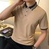 Casual POLO Shirt Short-sleeved Lapel T-shirt Cotton Half-sleeved Top Men's Clothing