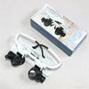 Magnifying Glass With Led Light Head-Wearing Glasses Jewelry Loupe Welding Soldering Tools 8X 15X 23X