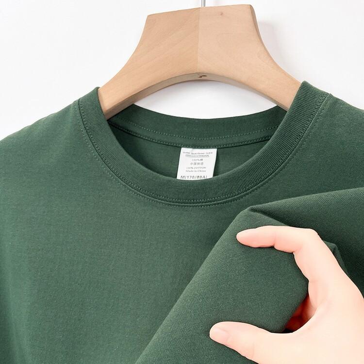 

Мужская футболка из чистого хлопка с короткими рукавами, летняя повседневная деловая рубашка с круглым вырезом, простой универсальный однотонный топ, мужская одежда 3XL