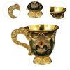 Medieval Goblet Metal Wine Cup Collectible Drinkware for Home Use