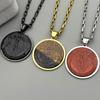 St Michael Protect Us Chain For Women Men Natural Stone Stainless Steel Christianity Religion Pendant Necklaces Jewelry Gifts