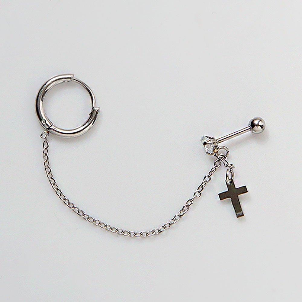 [1+1] Surgical Piercing X Chain (Single Sold)