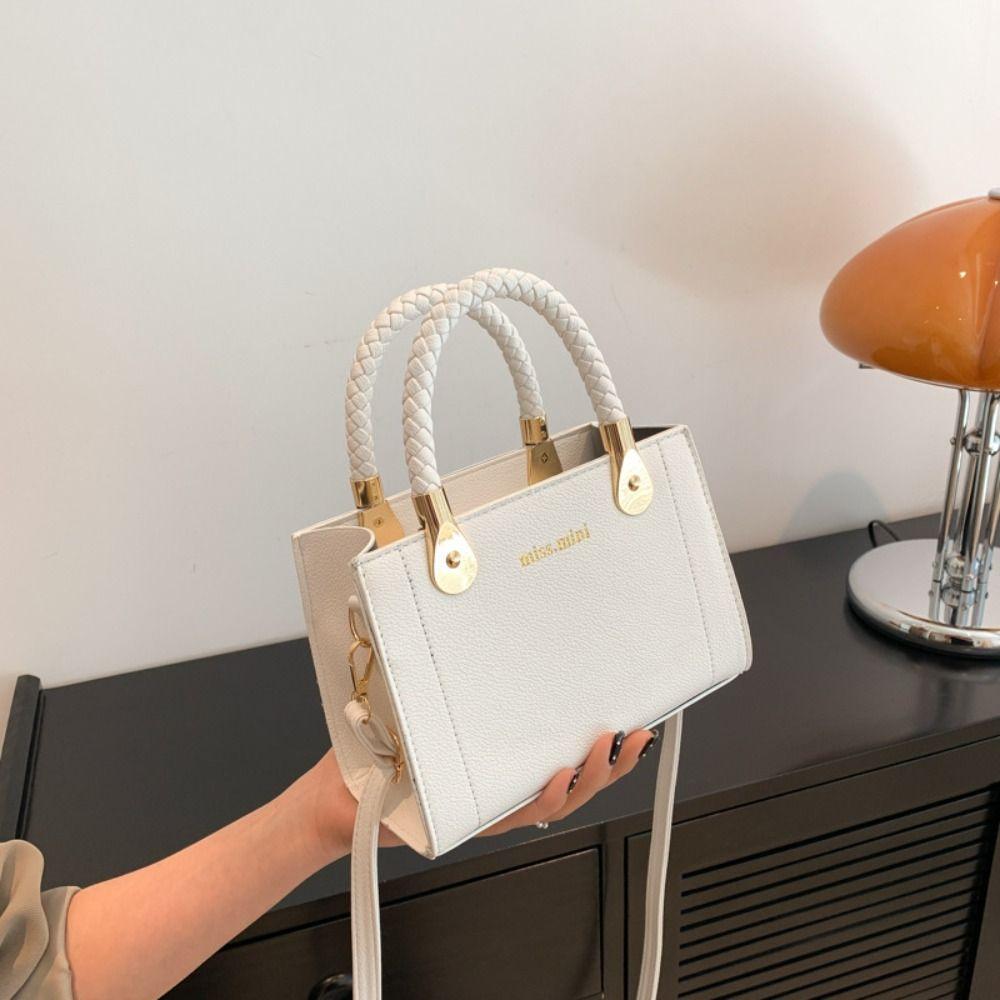 PU Leather Women Shoulder Bag Korean Style Small Square Bag Ladies Mini Crossbody Bag  Girls