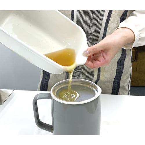[.co.jp Exclusive] Fuji Enamel Oil Pot, 1.0L, Cool Gray, Filto AMZ-1.0L.CG
