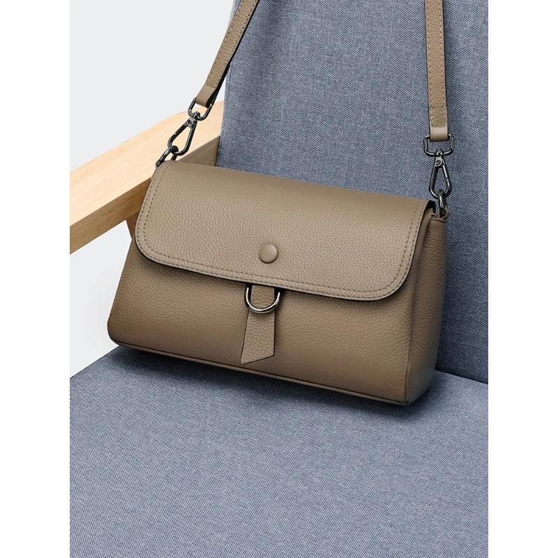 2026 Casual genuine leather crossbody bag new trendy and fashi women'sversatile shoulder bag large capacity handag as gift