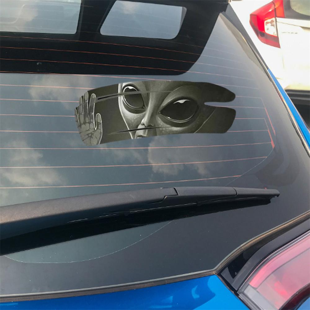 Universal Car Body Door Window Sticker 3D Alien Graphic PVC Vinyl Decal 30x20cm