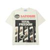 T-shirt Satoshi Nakamoto Stampa Unisex Vintage Lavato Oversize Manica Corta YK Street Hip Hop Largo Casual Top
