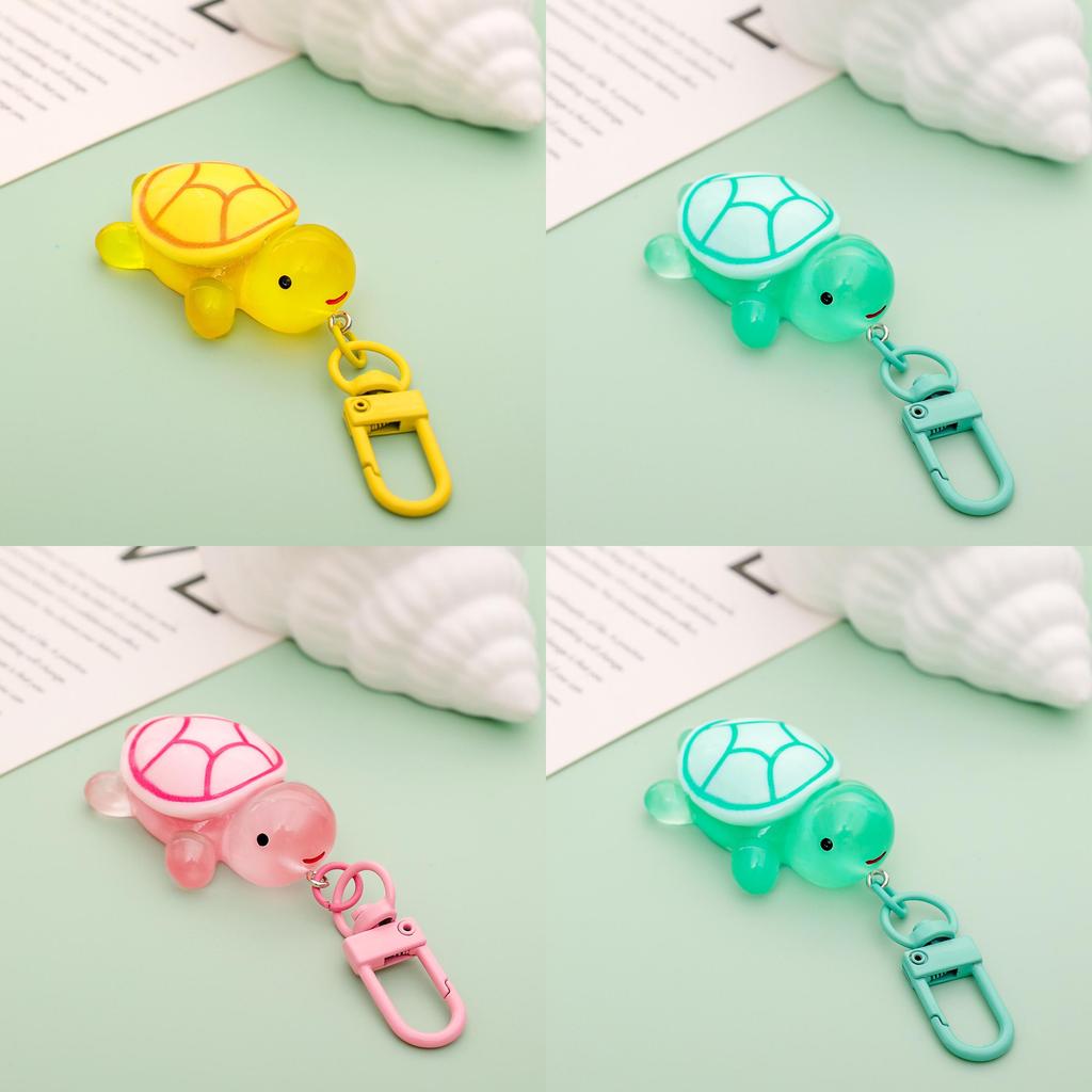 Adorable Night Glow Turtle Keychain Cute Resin Accessory For Bags And Gifts