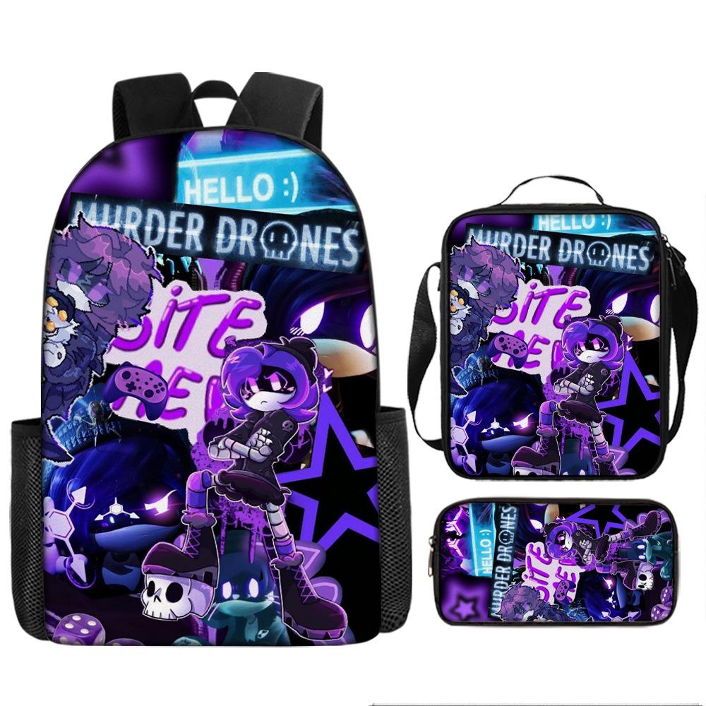 

Неорганический Убийца Детский Школьный Рюкзак Рюкзак Дроны-Убийцы Начальная Школа Мультяшный Рюкзак Набор из Трех Предметов Pencil Case