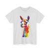 COLORFUL GEOMETRIC ORIGAMI FARM LLAMA ANIMAL ART TEE Tshirt GIFT MEN WOMEN MOM