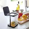 Flip Lid ABS+Metal Trash Bag Holder Kitchen Living Room Rubbish Bag Storage Rack