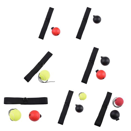 1 Set Boxing Rebound Ball High Elasticity Flexibility Anti-break Fitness Training Head Training Speed Boxing Ball Gym Use