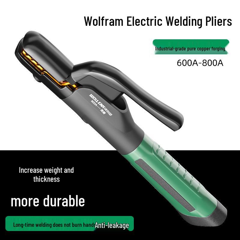 800A Pure Copper Electric Welding Pliers: High-Temperature Resistant, Burn-Proof, Drop-Resistant, Heavy-Duty Clamp
