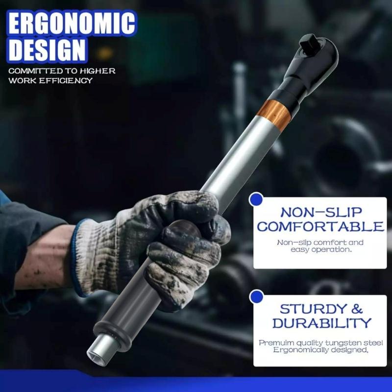 Professional Ratchet Wrench Electric Equipment Suitable Extended Bar High Power Output Comfortable Rustproof Metal